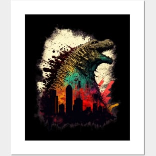 Godzilla  Artwork - Awesome Birthday Gift ideas for Friends Posters and Art